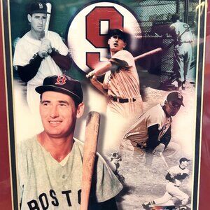 Boston Red Sox 22x32 Inch Framed Storyboard Wall Art – Legendary Players Collage